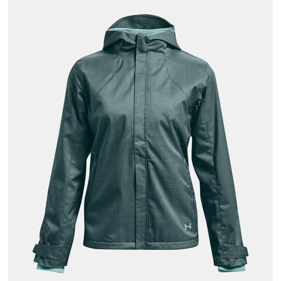 Womens Under Armour Small Jacket 3 In 1 Full Zip Nylon Fleece Snowboarding Ski - Picture 1 of 8